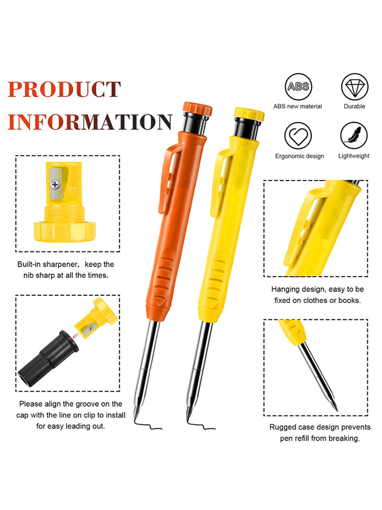 Solid Carpenter Pencil Set Woo - Staedtler Pencil Lumocolor review and price