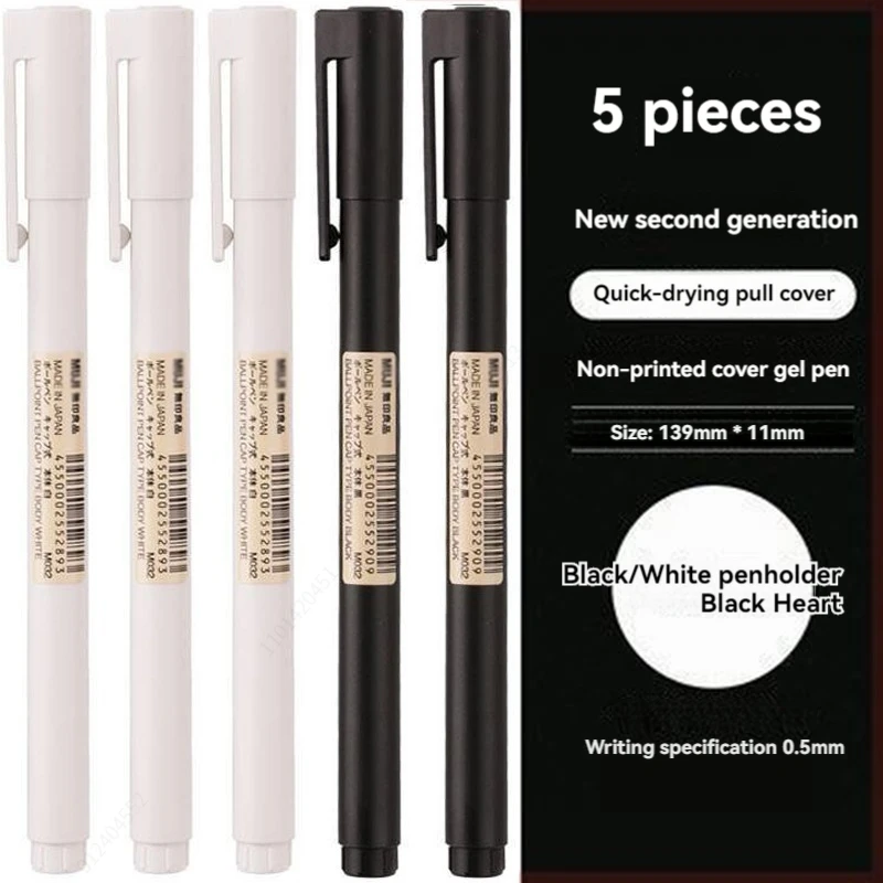 0.5mm Black Bullet Tip Gel Pen - Muji Stationery Gel Pen review and price