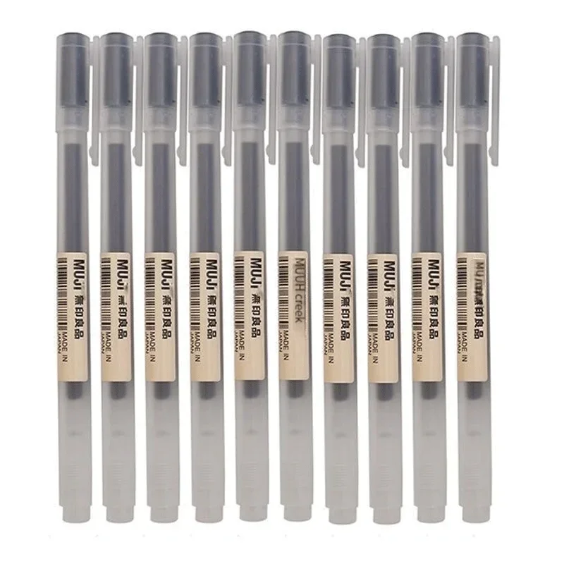6/8Pcs/Set MUJIs Gel Pen Black - Pentel Pen Energel review and price