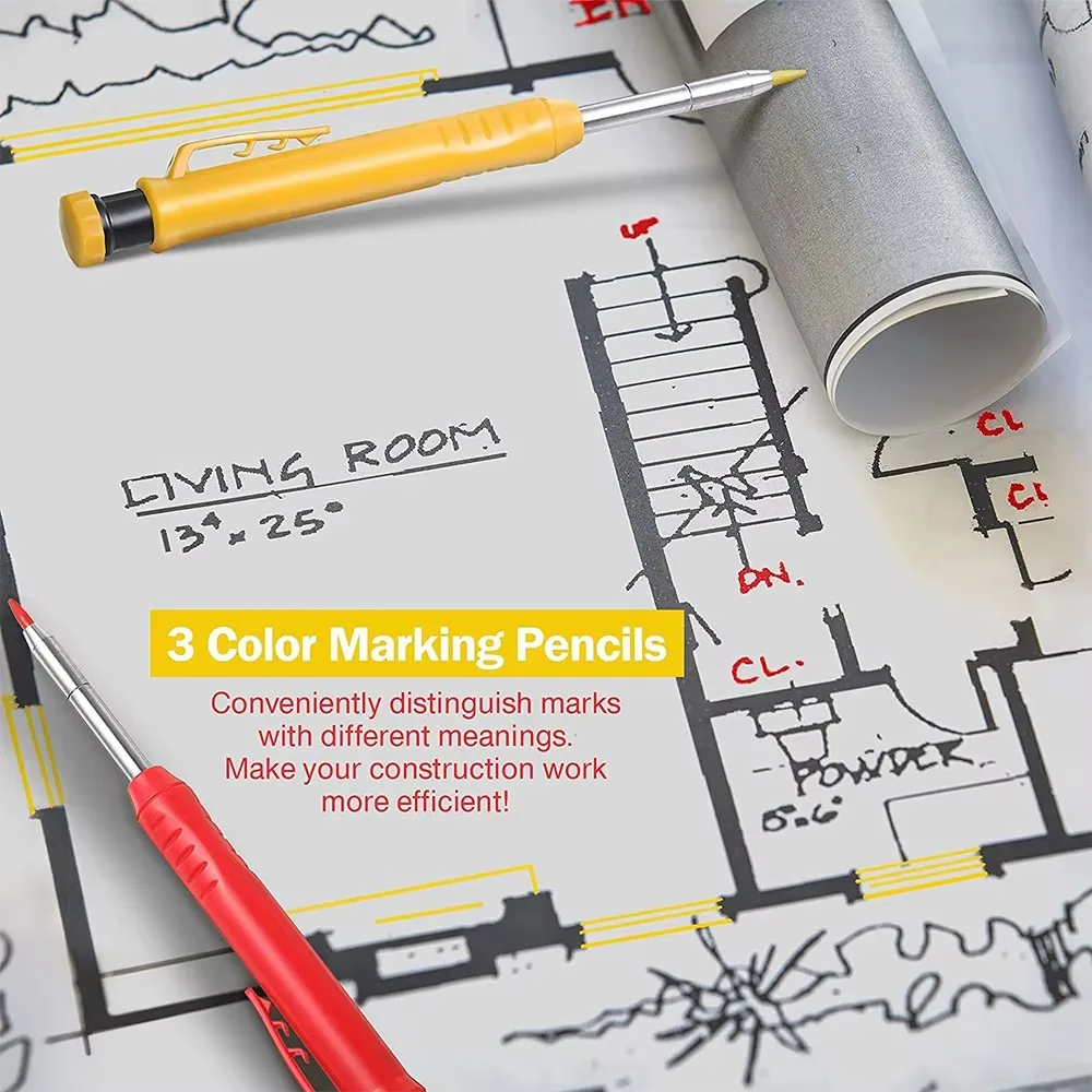 Solid Carpenter Pencil Set Woo - Staedtler Pencil Lumocolor review and price