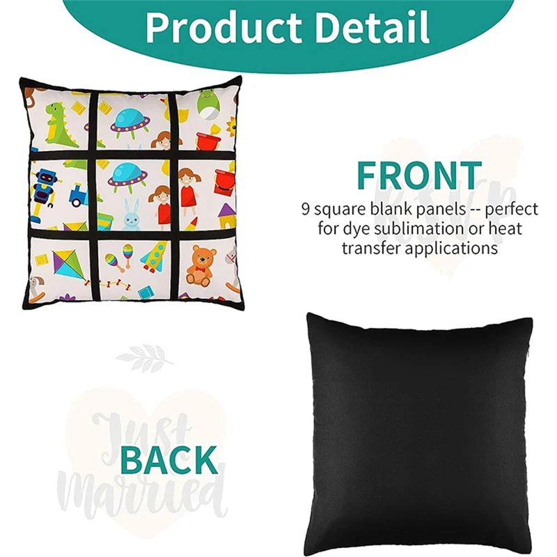 ABKJ-6Pcs Sublimation Blank Pa - Pillow Cover Sublimation review and price