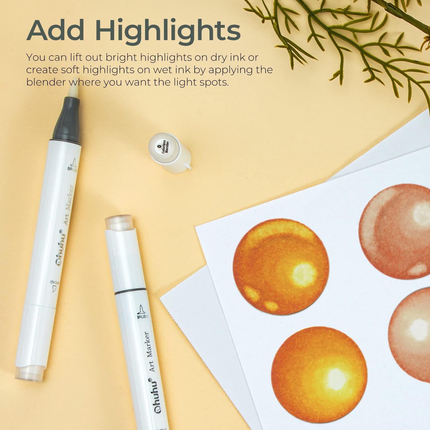 Ohuhu Honolulu Colorless Blend - Copic Marker Sketch review and price