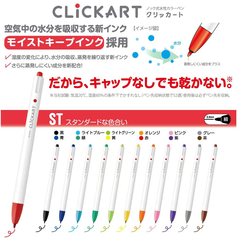 6/12/36/48Colors ZEBRA Clickar - Zebra Pen Sarasa review and price