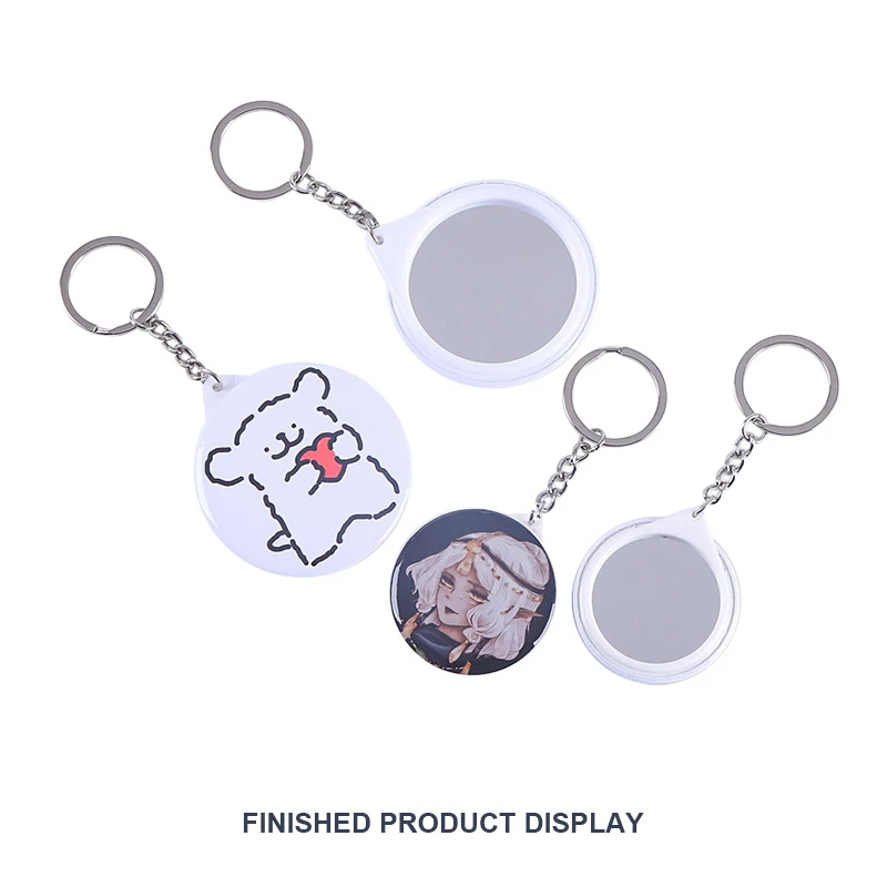 New 100PCS Key Ring Mirror Bla - Button Badge Blank review and price
